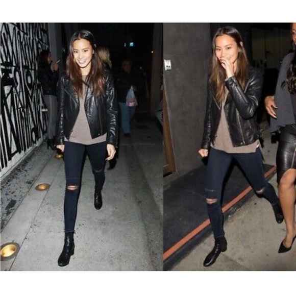 J Brand Alana 8227 Mid Rise Ankle Skinny, Blue Mercy - distressed knee - Picture 4 of 10